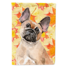 Fawn French Bulldog Fall Flag Canvas House Size BB9522CHF