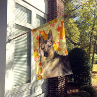 German Shepherd Fall Flag Canvas House Size BB9523CHF