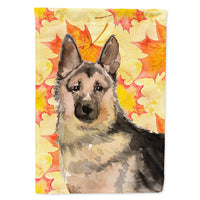 German Shepherd Fall Flag Canvas House Size BB9523CHF