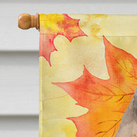 Fawn Natural Great Dane Fall Flag Canvas House Size BB9524CHF