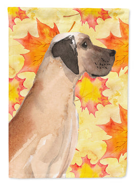 Fawn Natural Great Dane Fall Flag Garden Size BB9524GF