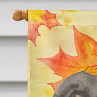 Italian Greyhound Fall Flag Canvas House Size BB9527CHF