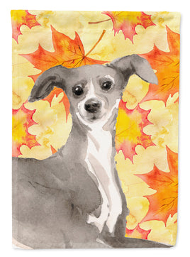 Italian Greyhound Fall Flag Garden Size BB9527GF