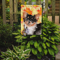 Long Haired Chihuahua Fall Flag Garden Size BB9529GF