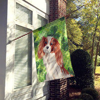 Blenheim Cavalier Spaniel St. Patrick's Flag Canvas House Size BB9533CHF