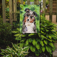 Australian Shepherd St. Patrick's Flag Garden Size BB9537GF