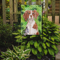 Brittany Spaniel St. Patrick's Flag Garden Size BB9539GF