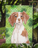 Brittany Spaniel St. Patrick's Flag Garden Size BB9539GF