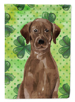 Chocolate Labrador St. Patrick's Flag Garden Size BB9540GF