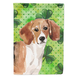 Beagle St. Patrick's Flag Canvas House Size BB9544CHF