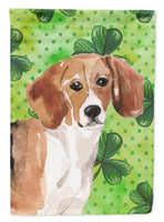 Beagle St. Patrick's Flag Garden Size BB9544GF