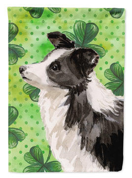 Border Collie St. Patrick's Flag Canvas House Size BB9548CHF