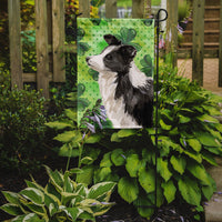 Border Collie St. Patrick's Flag Garden Size BB9548GF