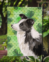 Border Collie St. Patrick's Flag Garden Size BB9548GF