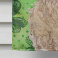 Champagne Cockapoo St. Patrick's Flag Canvas House Size BB9550CHF