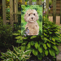 Champagne Cockapoo St. Patrick's Flag Garden Size BB9550GF