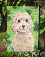 Champagne Cockapoo St. Patrick's Flag Garden Size BB9550GF