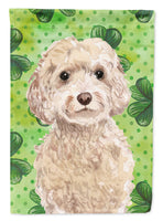 Champagne Cockapoo St. Patrick's Flag Garden Size BB9550GF