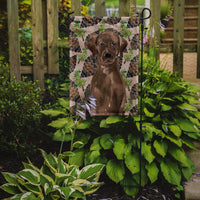 Chocolate Labrador Pine Cones Flag Garden Size BB9575GF