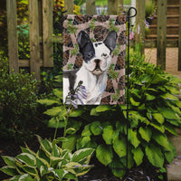 Black White French Bulldog Pine Cones Flag Garden Size BB9582GF