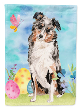 Australian Shepherd Easter Flag Canvas House Size BB9607CHF