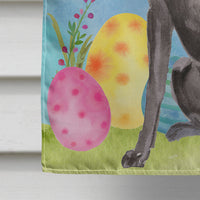 Black Labrador Easter Flag Canvas House Size BB9608CHF