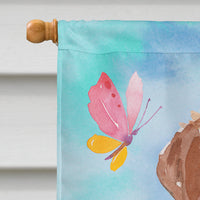 Brittany Spaniel Easter Flag Canvas House Size BB9609CHF