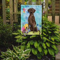 Chocolate Labrador Easter Flag Garden Size BB9610GF