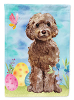 Brown Cockapoo Easter Flag Canvas House Size BB9619CHF