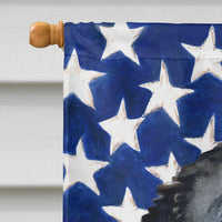 Bernese Mountain Dog Patriotic Flag Canvas House Size BB9645CHF