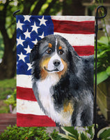 Bernese Mountain Dog Patriotic Flag Garden Size BB9645GF