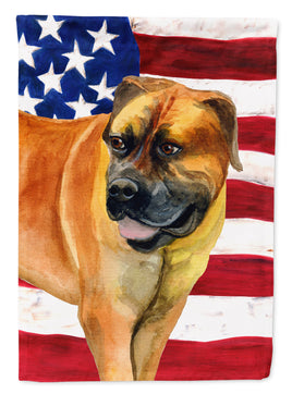 Boerboel Mastiff Patriotic Flag Canvas House Size BB9646CHF