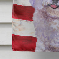 Bichon Frise Patriotic Flag Canvas House Size BB9648CHF