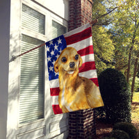 Chihuahua Patriotic Flag Canvas House Size BB9658CHF