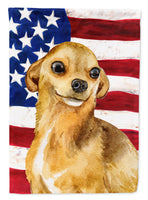 Chihuahua Patriotic Flag Canvas House Size BB9658CHF