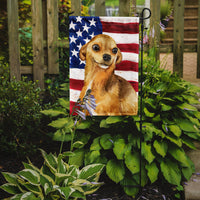 Chihuahua Patriotic Flag Garden Size BB9658GF