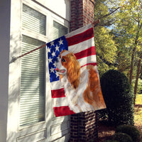 Cavalier Spaniel Patriotic Flag Canvas House Size BB9663CHF