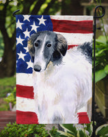 Borzoi Patriotic Flag Garden Size BB9672GF