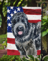 Black Russian Terrier Patriotic Flag Garden Size BB9677GF