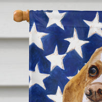 Beagle Patriotic Flag Canvas House Size BB9686CHF