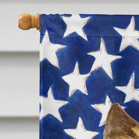 Cairn Terrier Patriotic Flag Canvas House Size BB9690CHF