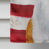 Basenji Patriotic Flag Canvas House Size BB9692CHF