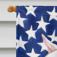 Bull Terrier Patriotic Flag Canvas House Size BB9693CHF