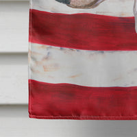 Bull Terrier Patriotic Flag Canvas House Size BB9693CHF