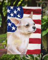 Chihuahua Leg up Patriotic Flag Garden Size BB9697GF