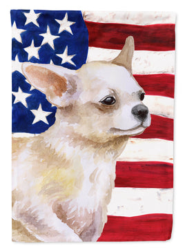 Chihuahua Leg up Patriotic Flag Garden Size BB9697GF