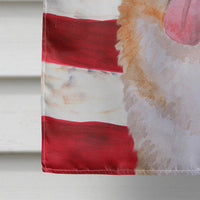 Akita Patriotic Flag Canvas House Size BB9703CHF