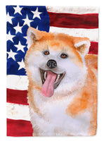 Akita Patriotic Flag Canvas House Size BB9703CHF