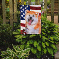 Akita Patriotic Flag Garden Size BB9703GF