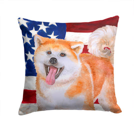 Akita Patriotic Fabric Decorative Pillow BB9703PW1414